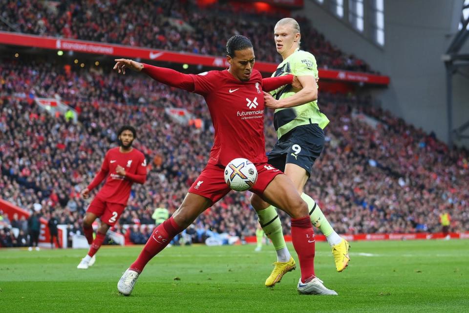 Haaland and City must return to Anfield in the run-in as they also balance the Champions League (Getty Images)