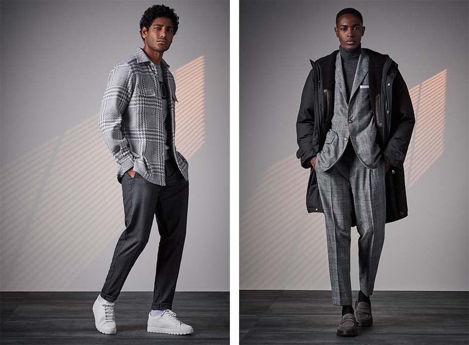Looks from Kiton’s fall 2022 collection. - Credit: Courtesy of Kiton