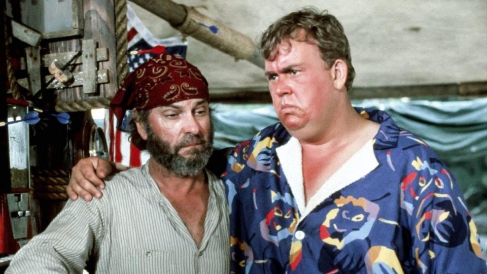 Rip Torn and John Candy star in "Summer Rental."