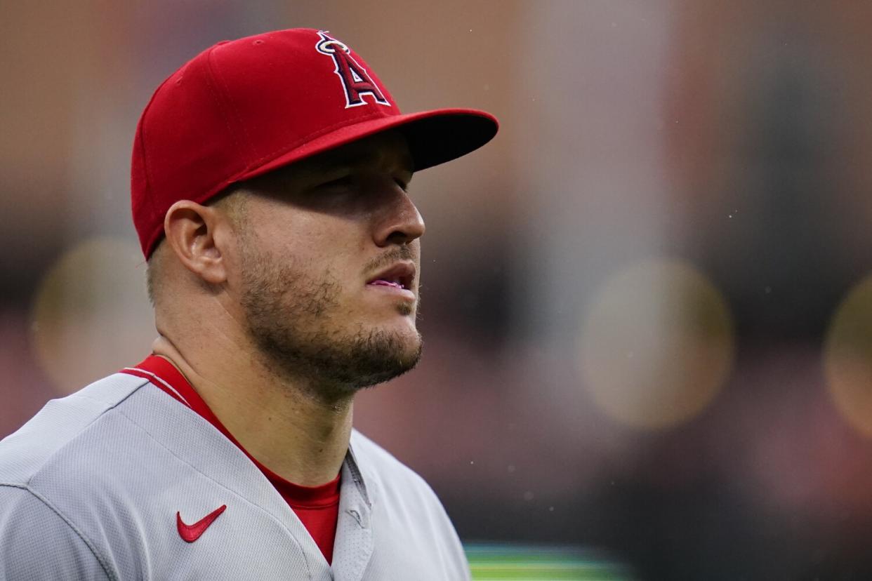 Angels center fielder Mike Trout.