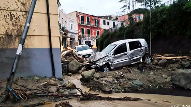 One Killed, 10 Missing After European Island Landslide - Torrential rains continue to hamper rescue efforts on this picturesque holiday island.