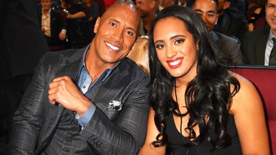 Dwayne Johnson and Simone Johnson