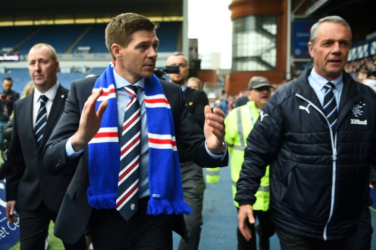 Perfect start: Steven Gerrard has impressed in his first three months in charge of Rangers