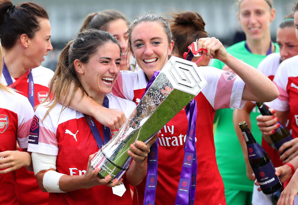 Lisa Evans after the WSL match between Arsenal Women and Manchester City Women.