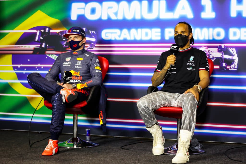 Max Verstappen and Lewis Hamilton are separated by just 14 points in the title race  (Getty Images)