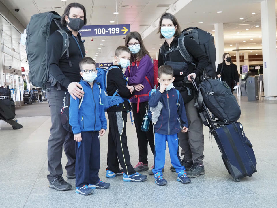 The Lemay-Pelletier family began their worldwide trip in March 2022. (Submitted by Edith Lemay)
