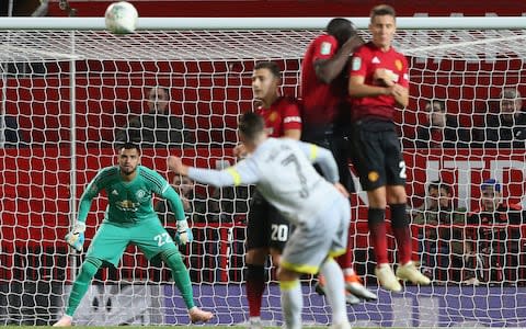 Harry Wilson of Derby County scores a sensational free-kick - Credit: Getty images