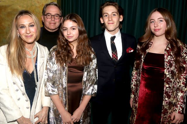 Bruce Glikas/WireImage Sarah Jessica Parker, James Wilkie Broderick, Tabitha Hodge Broderick, Marion Loretta Elwell Broderick and Matthew Broderick