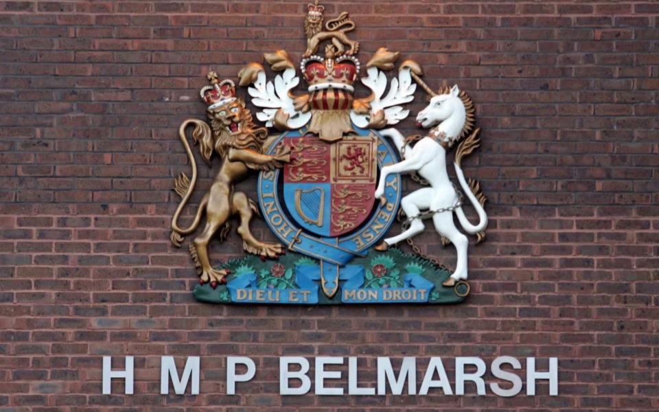 The alleged attack took place at Belmarsh prison in south east London