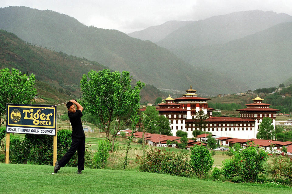 Royal Thimpu Golf Course, Bhutan.  (Paula Bronstein/Getty Images)
