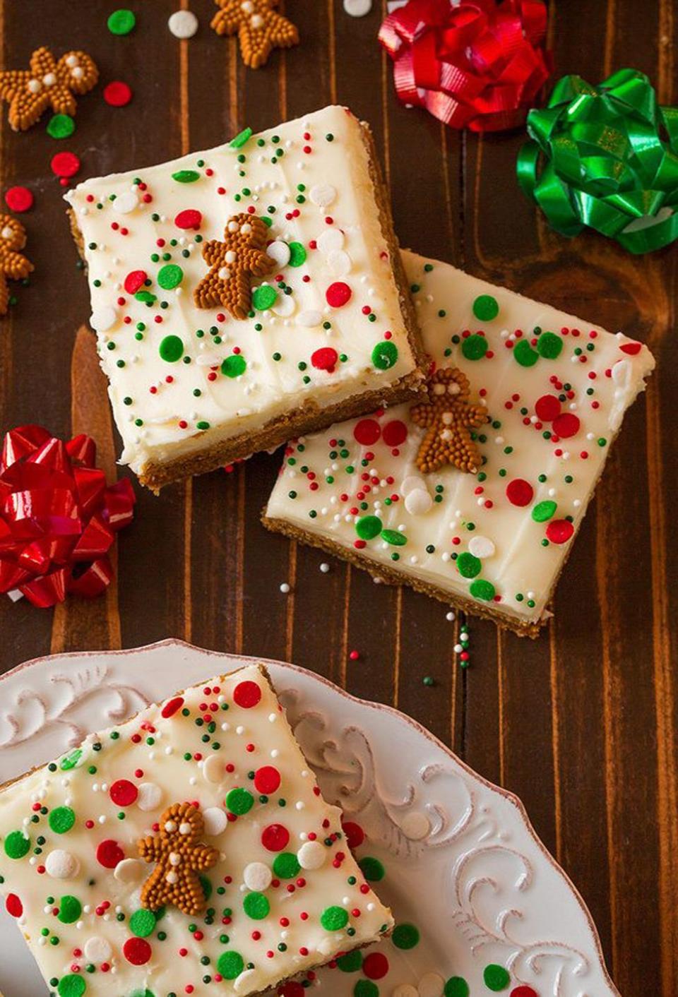 Gingerbread Bars With Cream Cheese Frosting