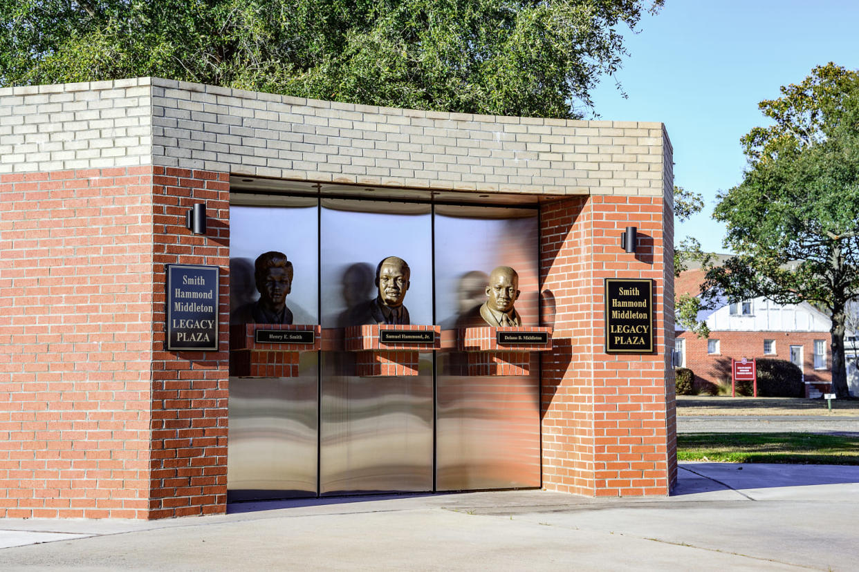 A memorial to Henry E. Smith, Samuel Hammond Jr and Delano B. Middleton (Crush Rush for NBC News)