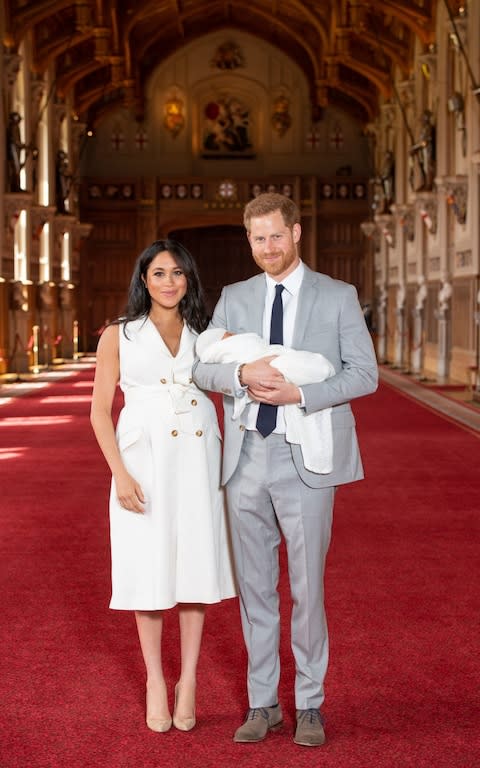 First picture of Baby Sussex - Credit: Dominic Lipinski/PA