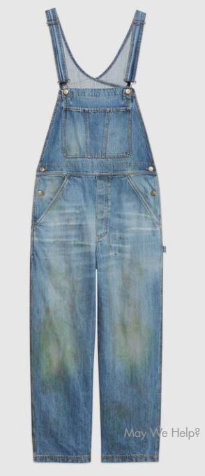 If you're too posh to stain your own overalls, Gucci will do it for you for $1,400.
