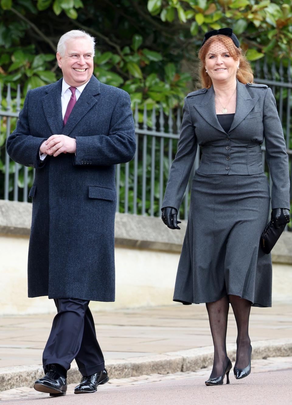 Prince Andrew alongside his ex-wife Sarah Ferguson who was diagnosed with malignant melanoma, a form of skin cancer, this year (Getty)