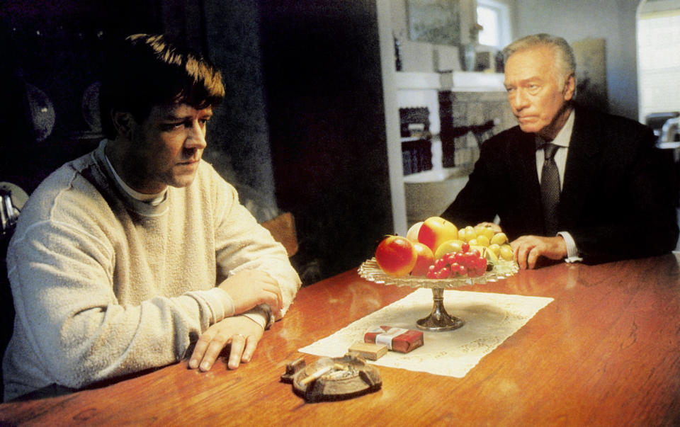 A BEAUTIFUL MIND, Russell Crowe, Christopher Plummer, 2001, (c) Universal/courtesy Everett Collection