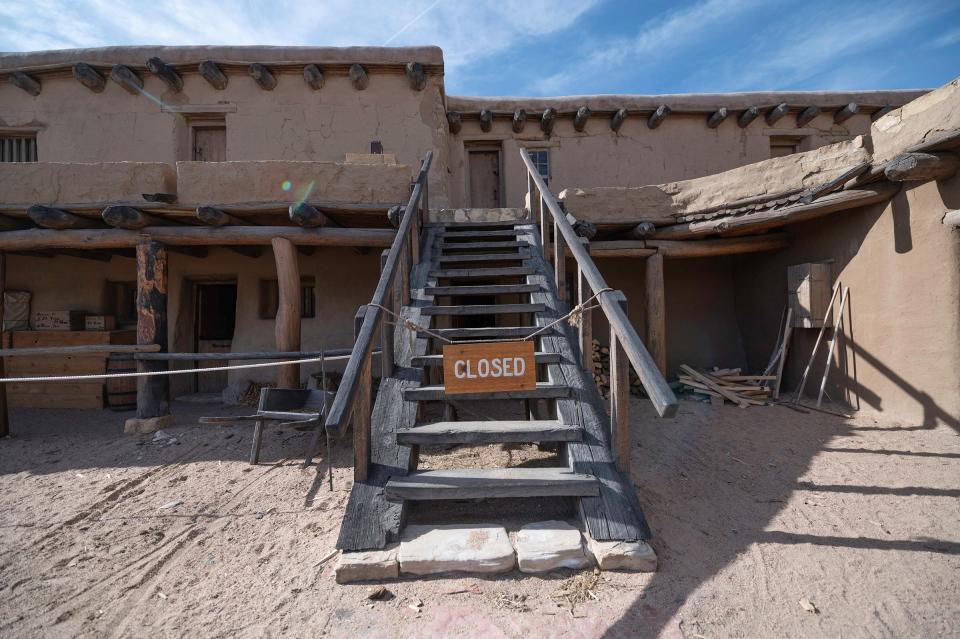 The Second Floor Of Bent'S Old Fort National Historic Site Is Blocked By A Closed Sign On Saturday, February 24, 2024.