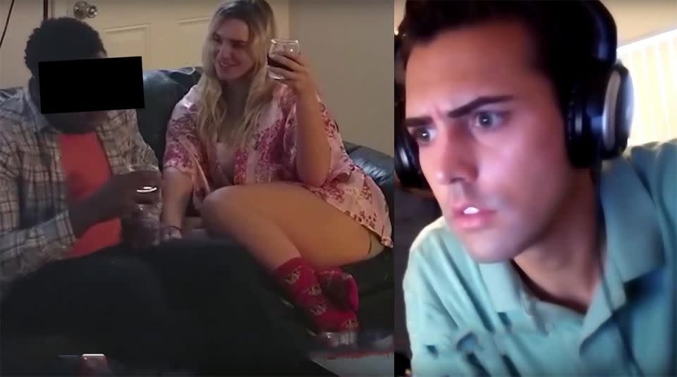 A guy put his best friend to the test by setting him up in a fake scenario with his girlfriend. Photo: YouTube/To Catch a Cheater