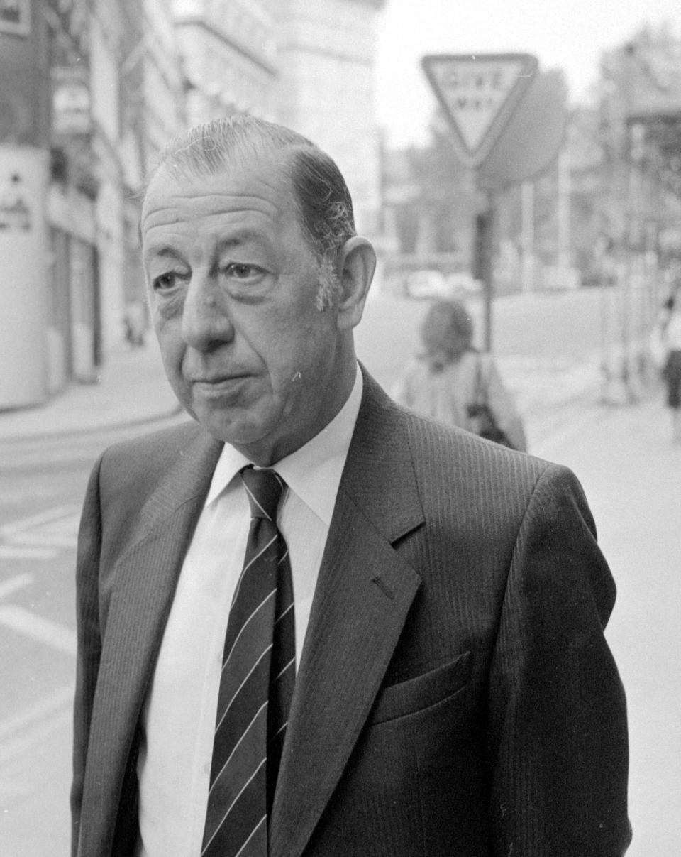 Chief Supt. Geoffrey Chambers in London where he attended the Old Bailey trial of Dennis Nilsen.