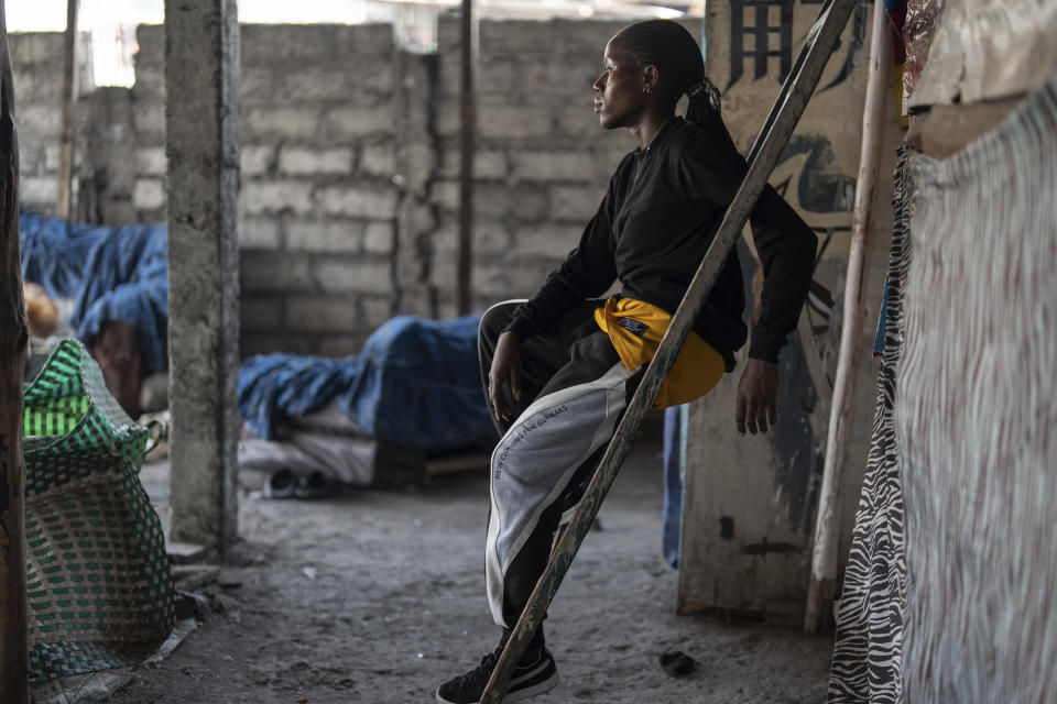 Virginie Magumba, 22, a professional dancer from Goma, Democratic Republic of the Congo, prepares for the annual Goma Dance Festival, Friday, June 14, 2024. “Dancing helps me liberate myself, manage my emotions, and not feel all alone,” she said. “All that I have become I owe to dancing.” (AP Photo/Moses Sawasawa)