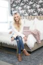 Former <i>Bachelor </i>winner Lauren Bushnell is sitting pretty in her <a href="http://people.com/home/lauren-bushnell-los-angeles-house-tour/" rel="nofollow noopener" target="_blank" data-ylk="slk:new “bachelorette pad” in Los Angeles;elm:context_link;itc:0;sec:content-canvas" class="link ">new “bachelorette pad” in Los Angeles</a>. Statement wallpaper and a faux-fur bench add luxury while an oversize rose knit blanket amps up the Insta-worthy cozy factor. <strong>Buy it!:</strong> Chunky Knit Blanket, $73.76 and up; <a href="https://www.awin1.com/cread.php?awinmid=6220&awinaffid=272513&clickref=POHOMEShoptheLookHomesMS&p=https%3A%2F%2Fwww.etsy.com%2Flisting%2F487492899%2Fchunky-knit-blanket-throw-wrap-100" rel="nofollow noopener" target="_blank" data-ylk="slk:etsy.com;elm:context_link;itc:0;sec:content-canvas" class="link ">etsy.com</a>