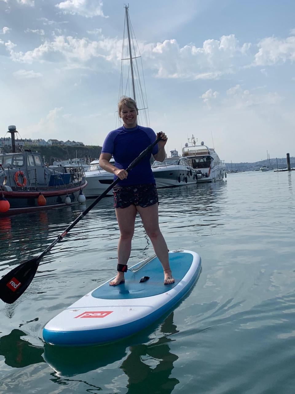 Stewart enjoyed paddle boarding this summer. (Collect/PA Real Life)