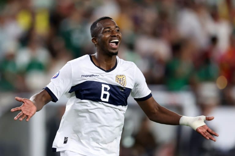 El internacional ecuatoriano William Pacho en la Copa América 2024. En Glendale, Arizona, 30 de junio de 2024. (Chris CODUTO)