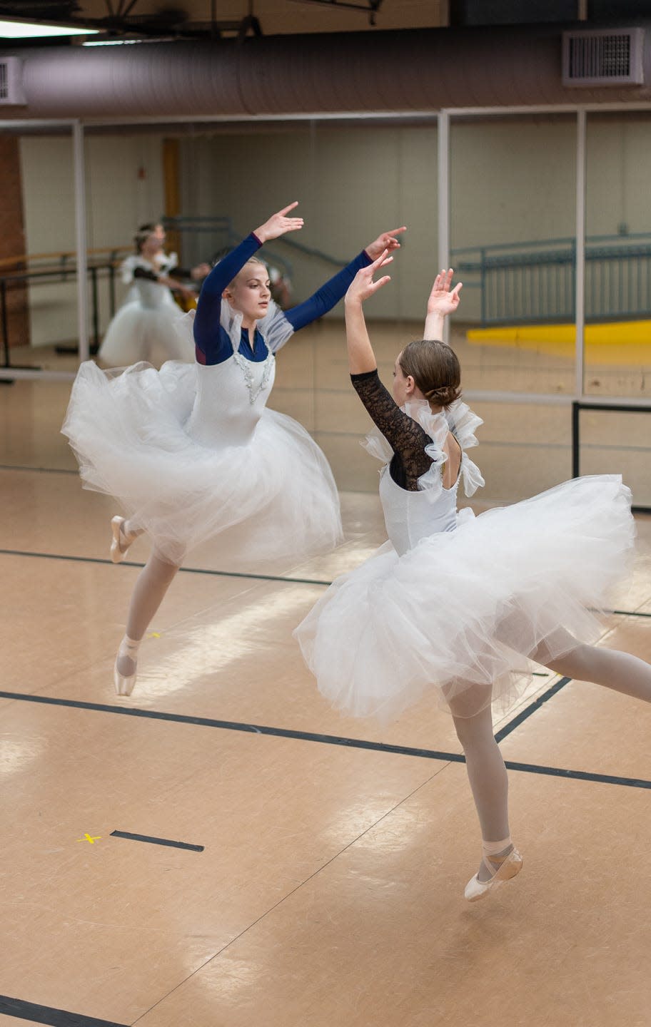 Dancers rehearse for "The Nutcracker Ballet."