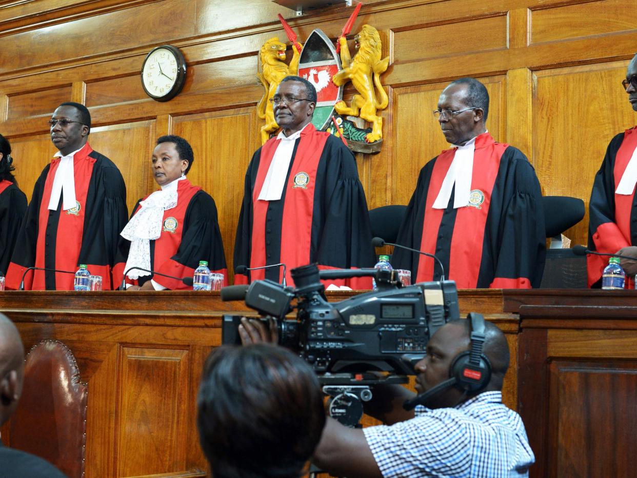 The Supreme Court in Nairobi ordered a new presidential election after cancelling the results of last month's election: AFP/Simon Maina