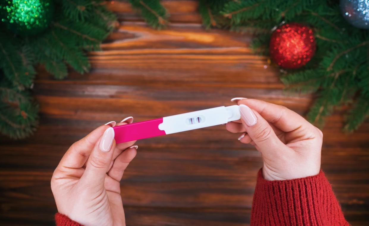 Lots of positive pregnancy tests this time of year. <a href="https://www.shutterstock.com/image-photo/female-hands-puts-holding-pregnancy-test-1250481412" rel="nofollow noopener" target="_blank" data-ylk="slk:Kristina Kokhanova/Shutterstock.com;elm:context_link;itc:0;sec:content-canvas" class="link ">Kristina Kokhanova/Shutterstock.com</a>