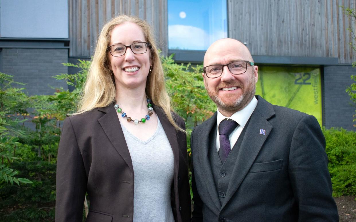 Scottish Green Party co-leaders Patrick Harvie and Lorna Slater - Green Party/PA