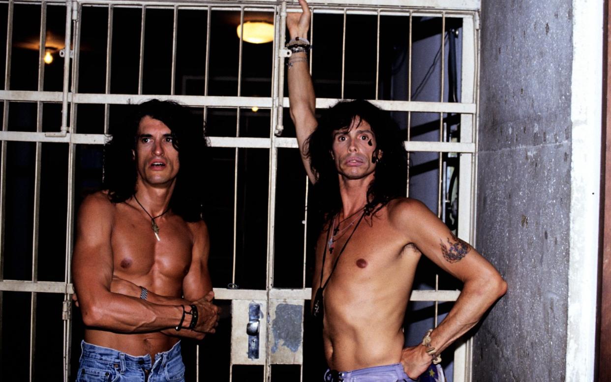 'Led Zeppelin won’t come to your town, but we will': Steven Tyler and Joe Perry of Aerosmith - Rex Features