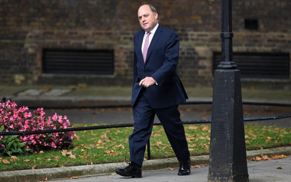 Britain's Defence Secretary Ben Wallace arrives at 10 Downing Street - DANIEL LEAL-OLIVAS/AFP