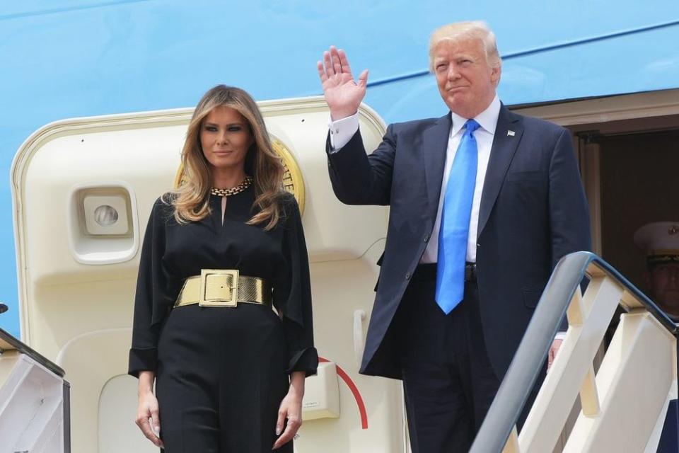 From left: The first lady and president | MANDEL NGAN/AFP/Getty