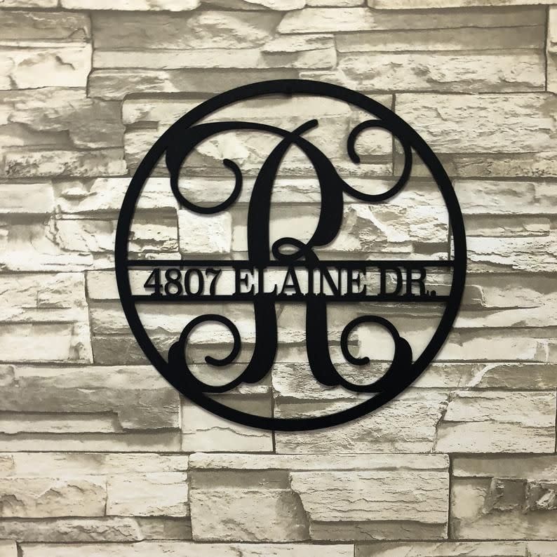 19) Monogram Door Hanger