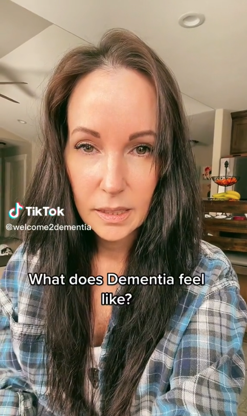 TikTok user Jana has gone viral after sharing her experience living with dementia. Image via TikTok/