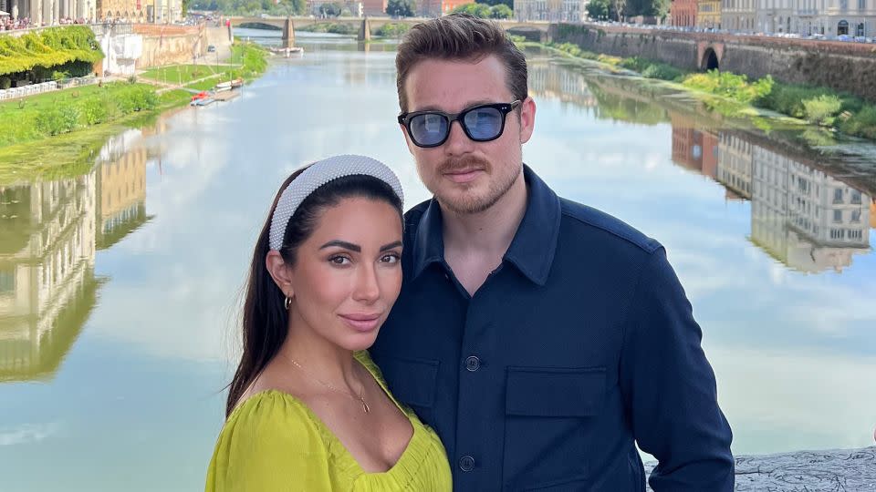 This is Carter and Max's first ever photo together, taken on Florence's Ponte Vecchio. - Carter Ratzenböck