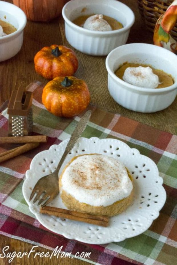 <p><a href="https://www.sugarfreemom.com/recipes/healthy-pumpkin-pie-custard-gluten-free-low-carb/" rel="nofollow noopener" target="_blank" data-ylk="slk:Sugar Free Mom;elm:context_link;itc:0;sec:content-canvas" class="link ">Sugar Free Mom</a></p>