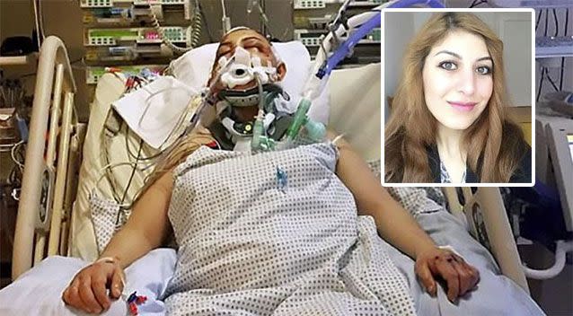 The woman was reportedly in a coma for weeks after the attack. Source: CEN