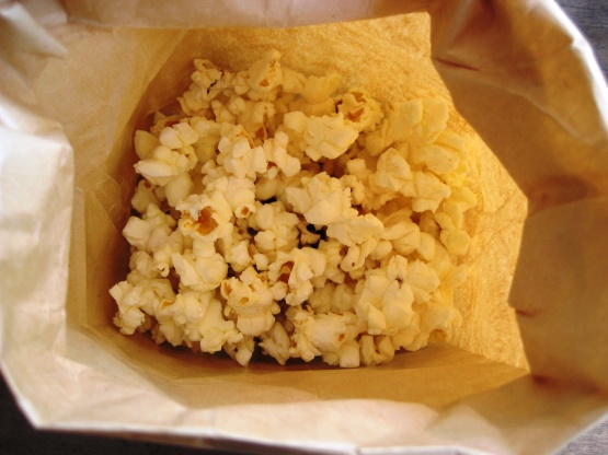 Homemade Microwave Popcorn 