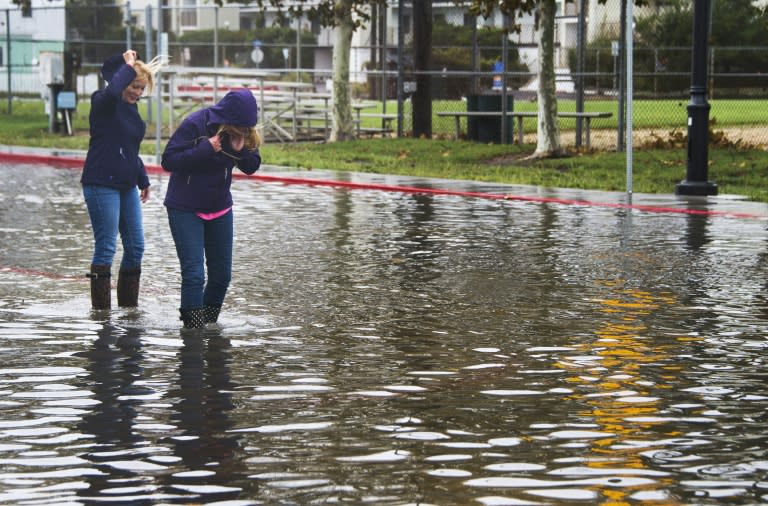 The US east coast -- which had had heavy rains in the days leading up to the arrival of Joaquin -- avoided a direct hit, but nevertheless suffered heavy rain from outer bands of the powerful, slow-moving storm