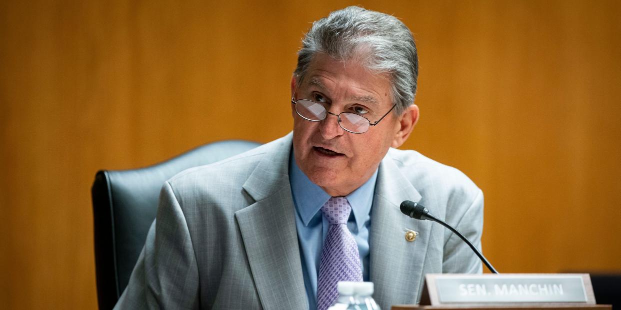 Joe Manchin at Congress hearing