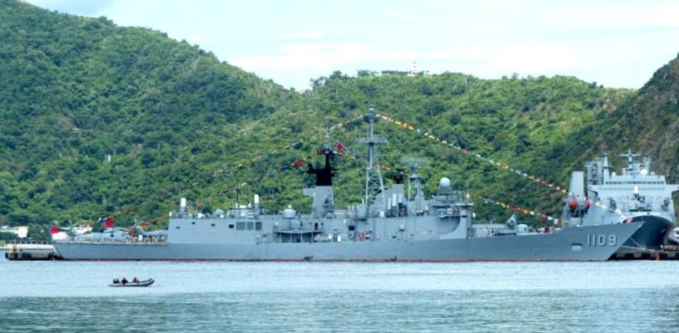 台灣海軍「成功級」巡洋艦張騫號（舷號1109）。   圖 : 翻攝自台灣戰情室 臉書