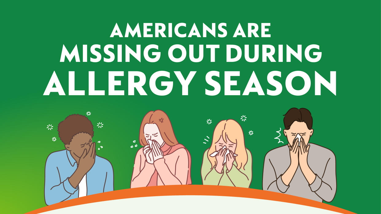illustration of people with allergies
