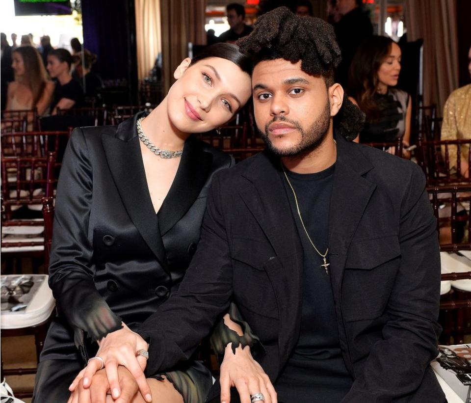 The Weeknd Puts His Arm Around Bella Hadid in Paris