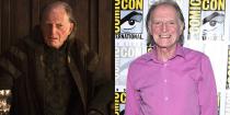 <p>From left: Bradley as Walder Frey in Season 7, Episode 1, "Dragonstone"; Bradley at San Diego Comic-Con on July 20, 2017.</p>