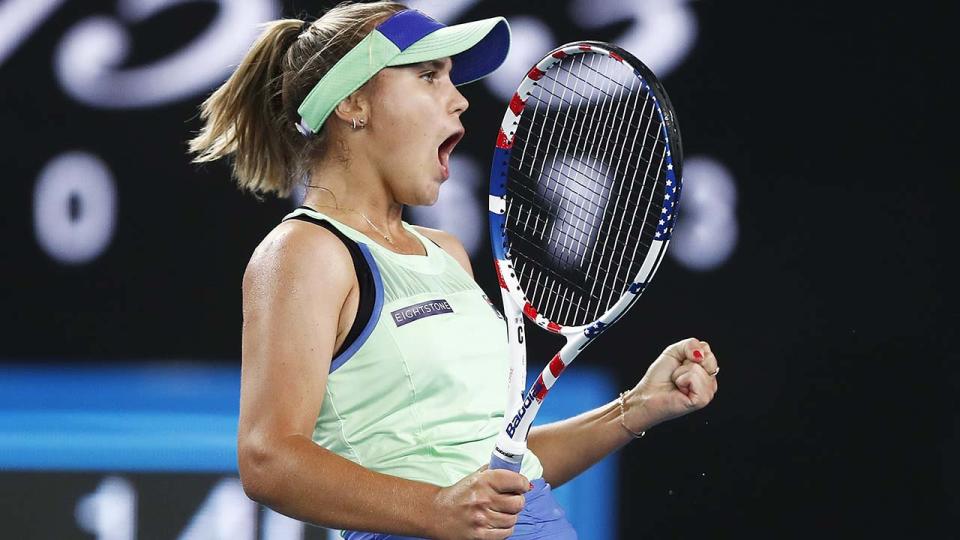 Sofia Kenin, pictured here during the 2020 Australian Open final.