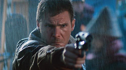 Harrison Ford in the movie "Blade Runner."