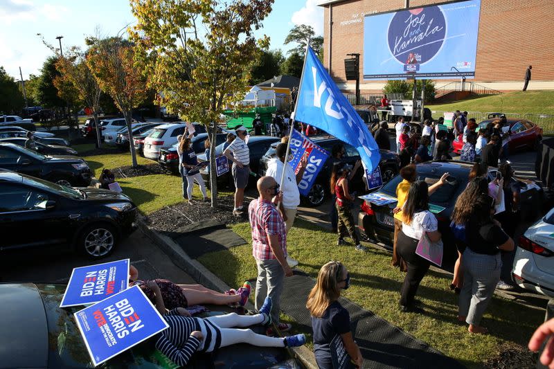 Kamala Harris campaigns in Georgia