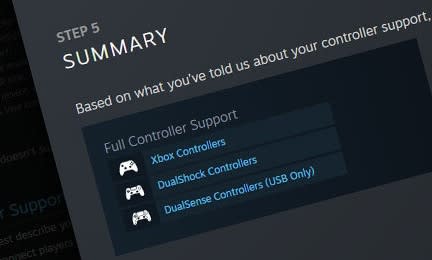 Imagen de Valve que muestra una próxima función en la tienda de Steam.  Dice, 